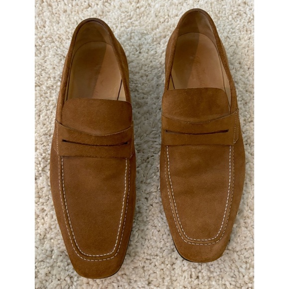 Faconnable Other - Faconnable Men's Brown Suede Slip On Loafers Size 11